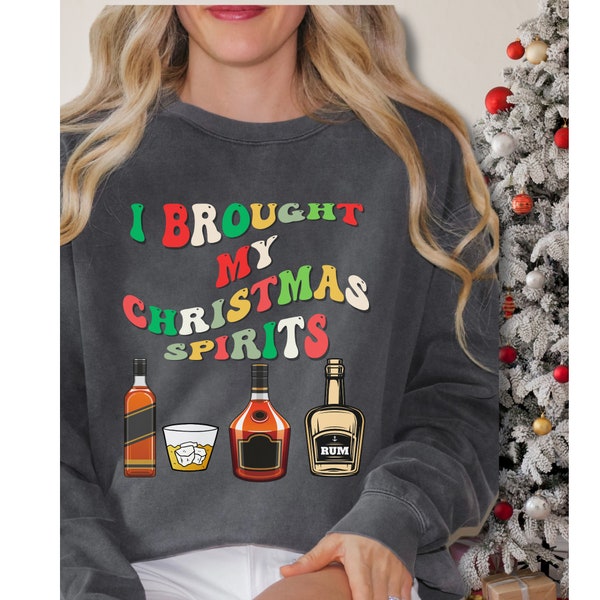 Alcohol Ugly Christmas Sweater Etsy