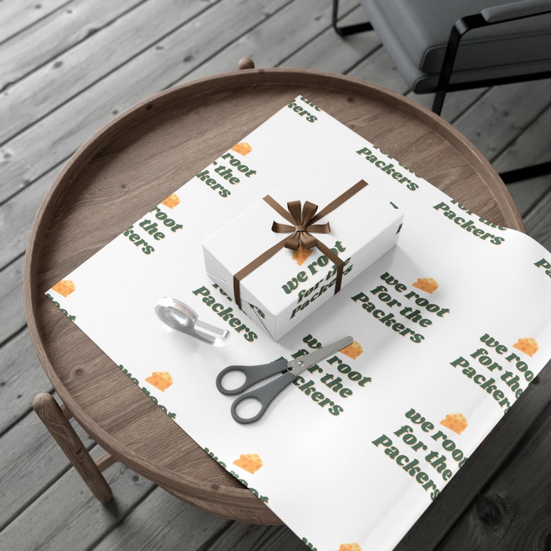 Green Bay Fan Gift Cute Packers Wrapping Paper, Funny Gift Wrap, Funny Wrapping Paper, Gift Wrap