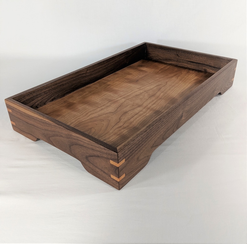 Wood Serving Tray with handles Etsy