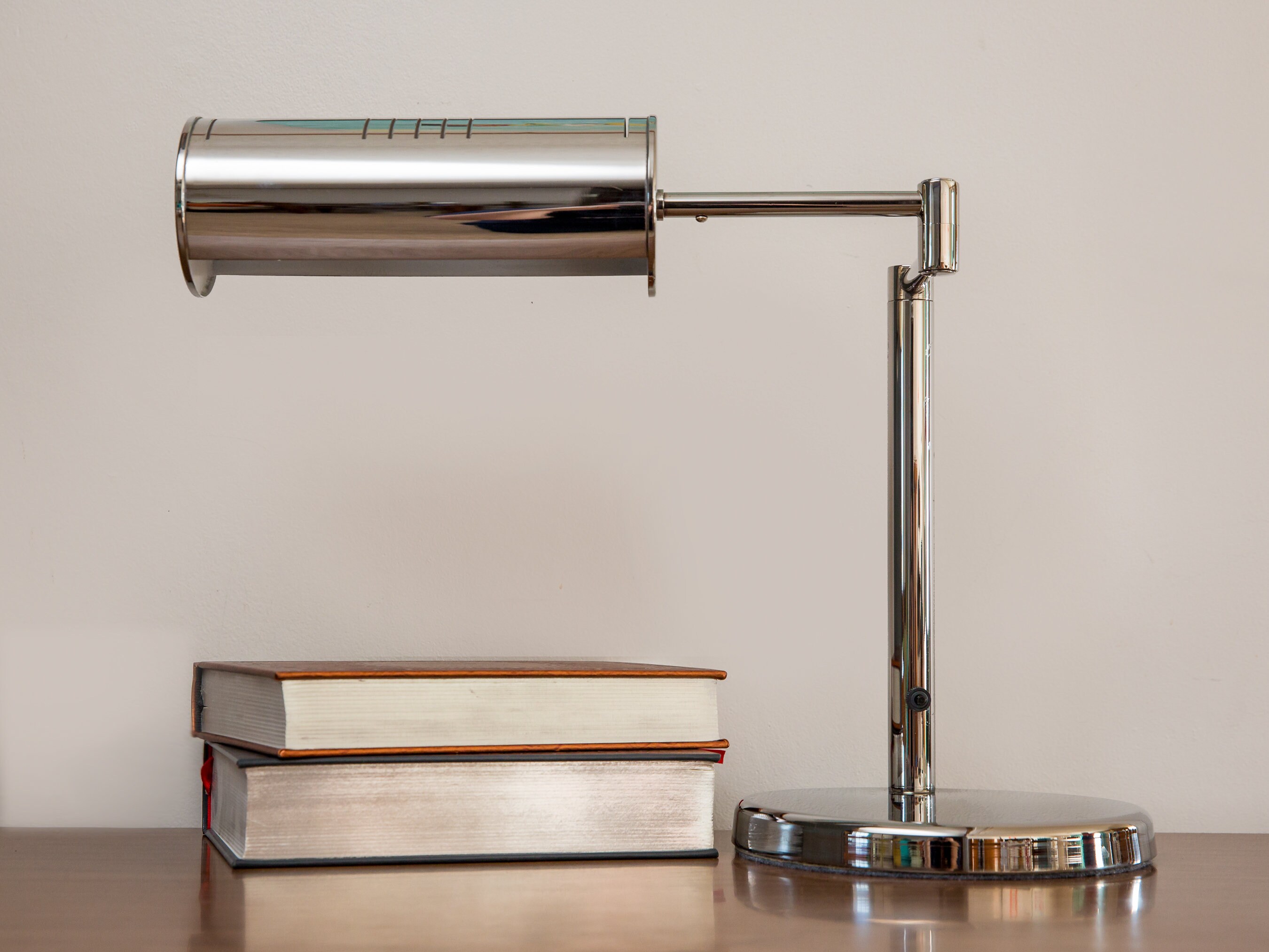 Vintage Nessen Chrome Desk Lamp- Mid Century Modern Lighting