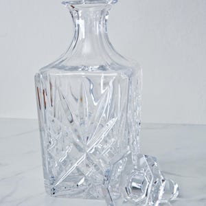 Gorham Full Lead Crystal Square Decanter- West Germany