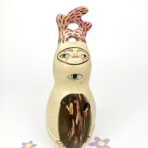 Ceramic sculpture &quot;Tree Creature&quot;/ fine art ceramic, home decor, unique art, spiritual sculpture, ceramic figurines,magical art