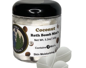 Coconut bath bomb minis