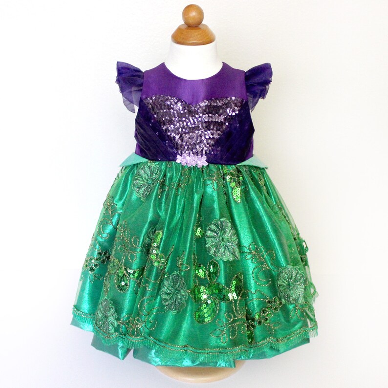 Toddler Girls Mermaid Princess Costume Dress Sz 12 months Handmade Ready to Ship