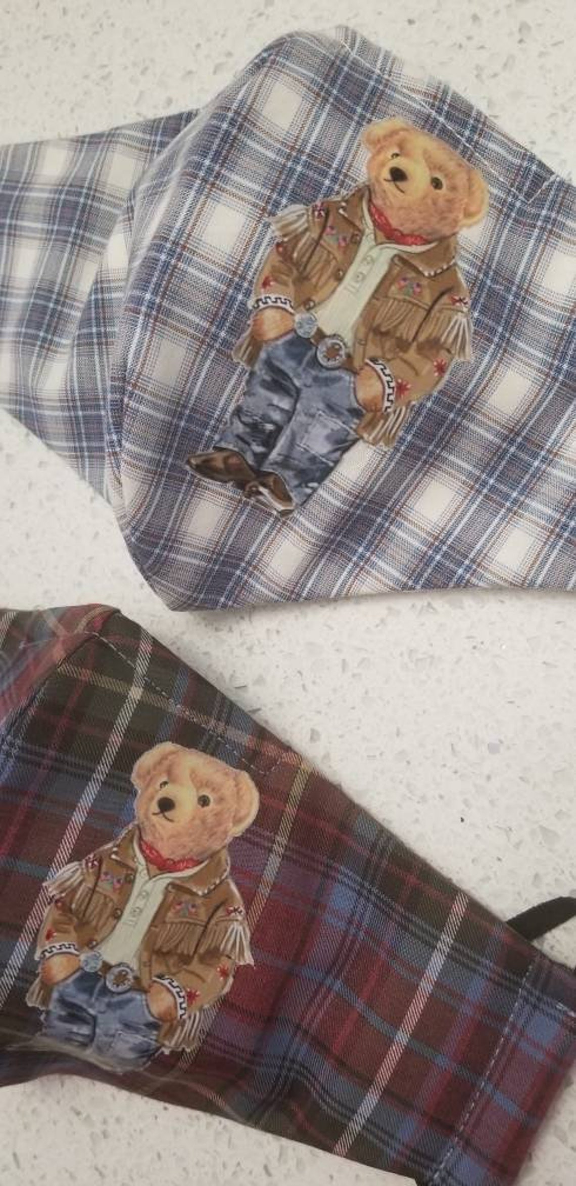 Westlichen Stil Designer Polo Bär Gesichtsmaske Gesichtsmaske | Etsy