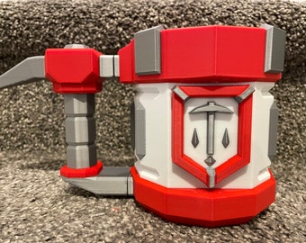 Deep Rock Galactic Mug: Red Rock Blaster Can Holder