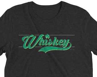 Jahrgang St Patricks Tag Irish Whiskey Shirt Shamrock Shirt Irish Geschenke Green Pub Shirt Irland Shirt kurze Ärmel t-shirt