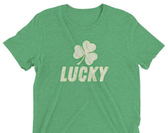 Glücksbringer Kleeblatt Kurzarm St. Patricks Day t-shirt