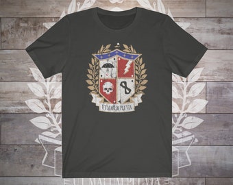 The Umbrella Academy Logo Shirt Unisex Kurzärmeliges T-Shirt Vintage Gewaschen Getragen Grafik Lustiges Shirt TV Show Aufnäher Tattoo Pop Culture Vanya