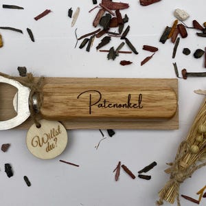 Apribottiglie personalizzato con incisione – “Lo vuoi?” – Chiedi idea regalo al padrino