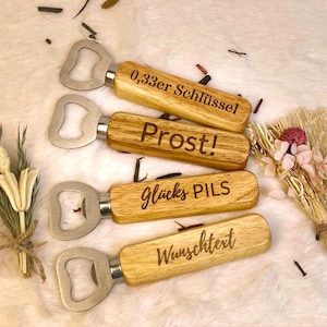 Individual bottle opener with engraving – The perfect personalized gift with your desired text