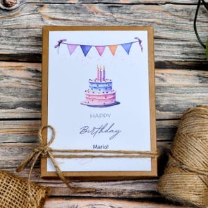 Personalisiertes Geldgeschenk Geburtstag mit Namen – Geschenkbox für Geldscheine Gutschein Happy Birthday Box Erinnerung Geschenkidee