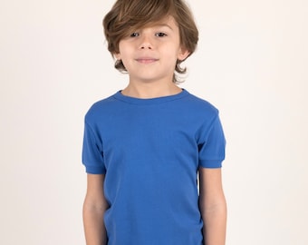 Kids T-Shirt - Kids Solid Color Shirt - Kids Basics Clothes - Kids Cotton T-Shirt - Kids Shirt for Customization - Matching Kids Clothes