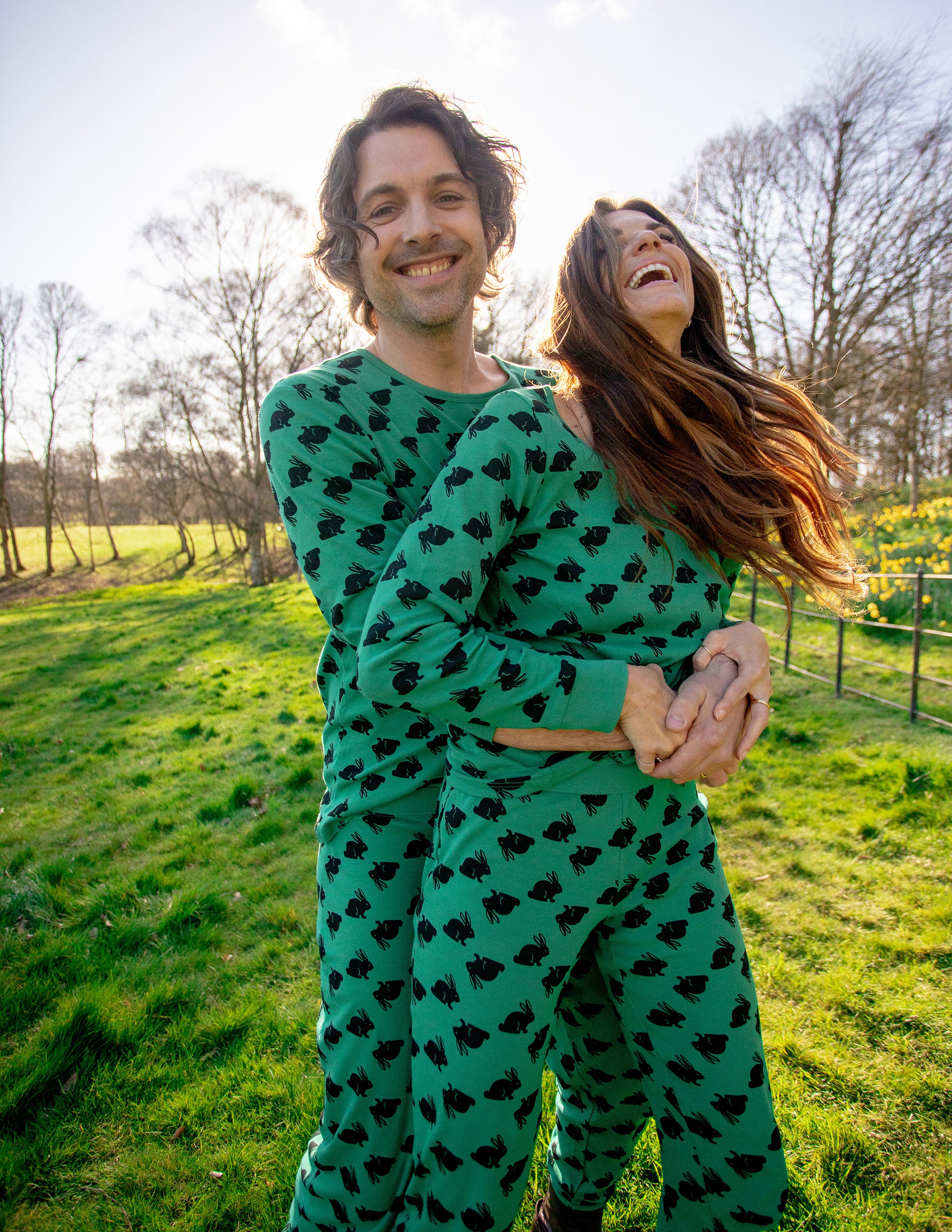 Women's Pajama - Women's Cotton Pajamas - Rabbit Pajamas - Easter Bunny ...
