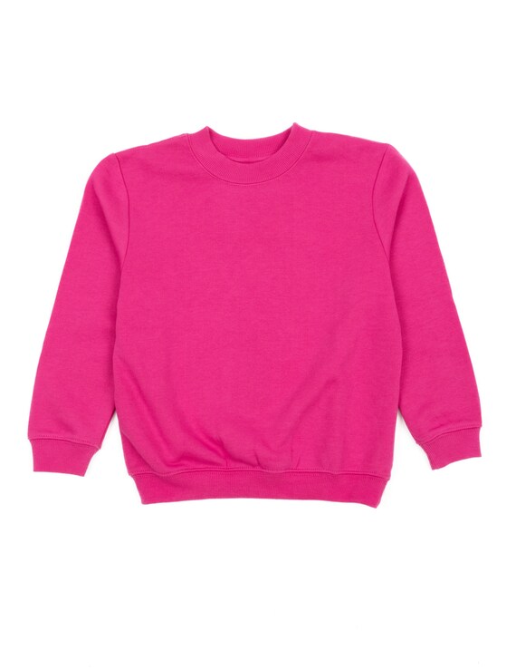 Solid color sales crew neck sweatshirts