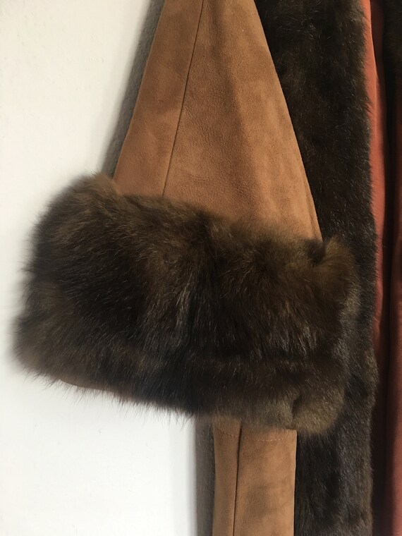 Glamorous Vintage Suede & Fur Coat - Gem