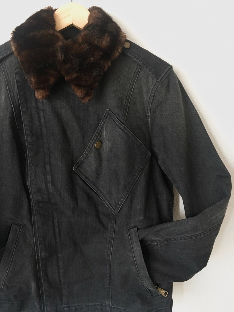 ralph lauren black jean jacket