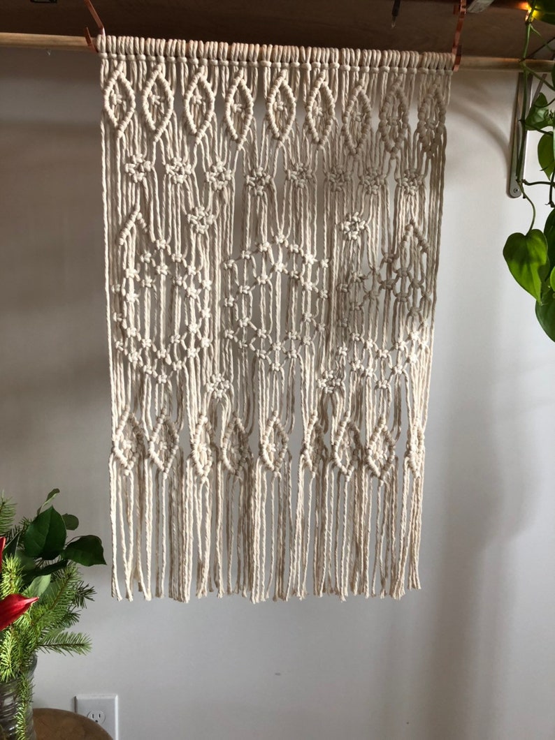 Macrame Curtain Wall Hanging Rope Curtain Handmade Curtain Etsy