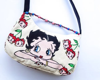 ★TOUT Y EST★ Betty Boop Glossy Two Pocket Shoulder Bag 3 C 61KANcFuhaL._SY300_QL30_.jpg