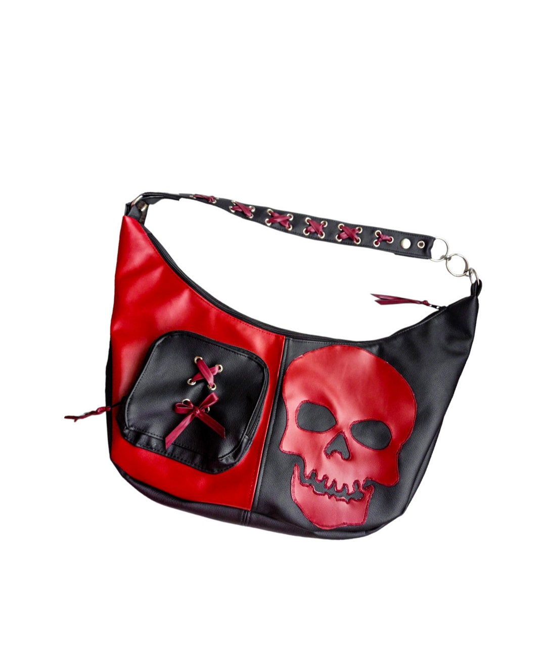 Y2K Rivet Skull Shoulder Bag for Fashion-Forward Style