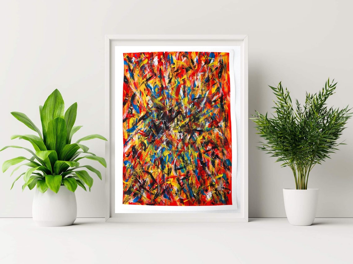 Abstract Acrylic Art Wall Art Wall Decor Acrylic Painting Etsy