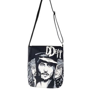 Johnny Depp inspirierte Umhängetasche, Umhängetasche mit langem Riemen