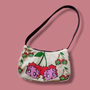 Betty Boop inspirierte Mini Handtasche, Schultertasche, Mini Bügeltasche