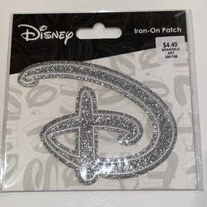 Disney Glitter Letter D Iron On Patch