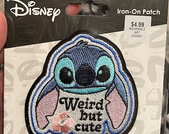 Disney Stitch Iron On Patch Weird But Cute