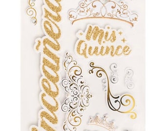 Quinceanera Recollections Scrapbook Stickers 15th Birthday