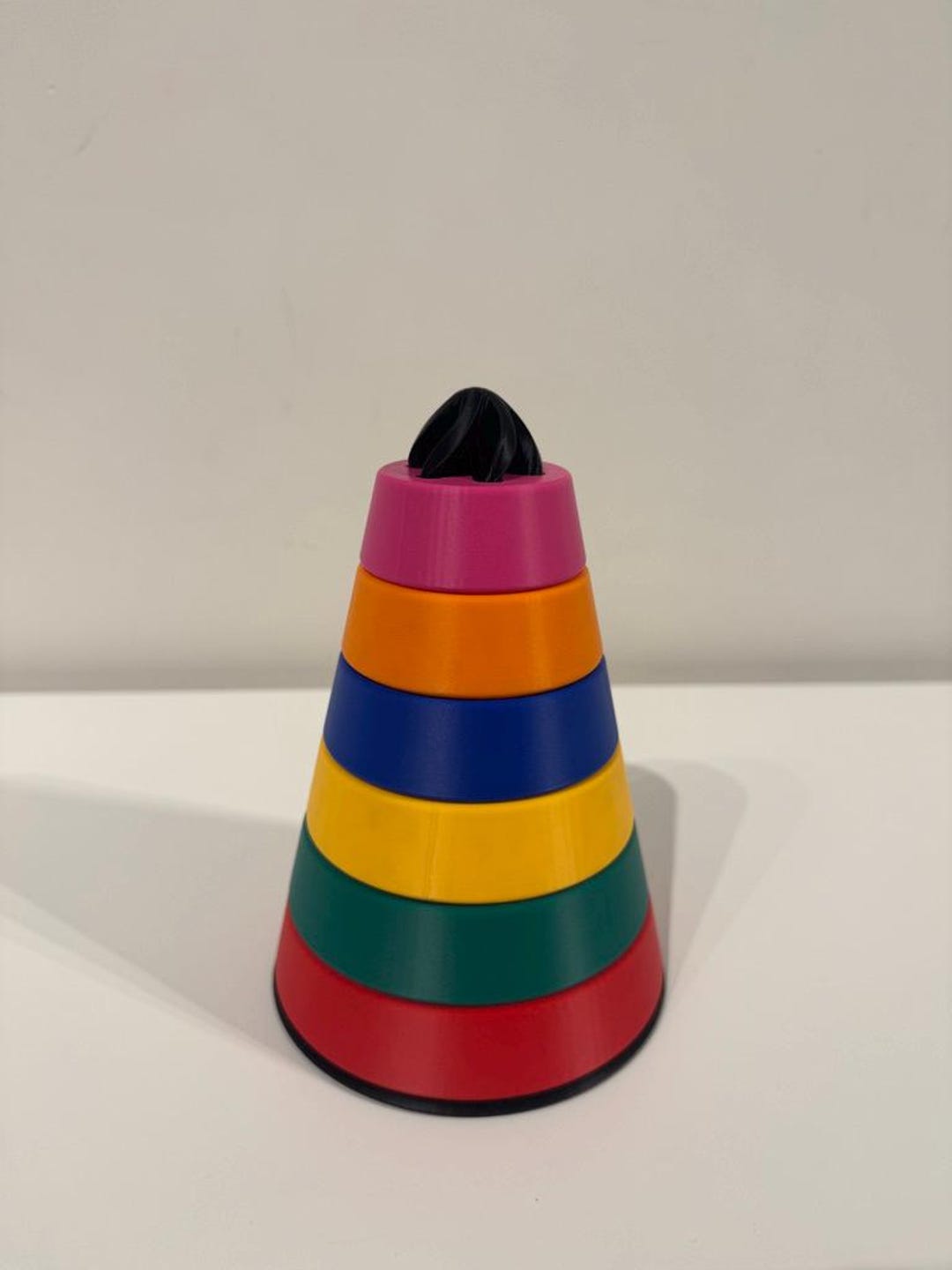 3D Printed Stacking Rings Pyramid, Montessori Baby Toy - Etsy UK
