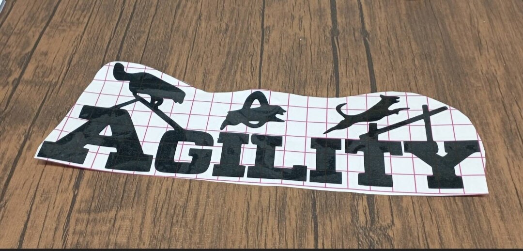 Agility Car Van Window Sticker, Window Decal - Etsy