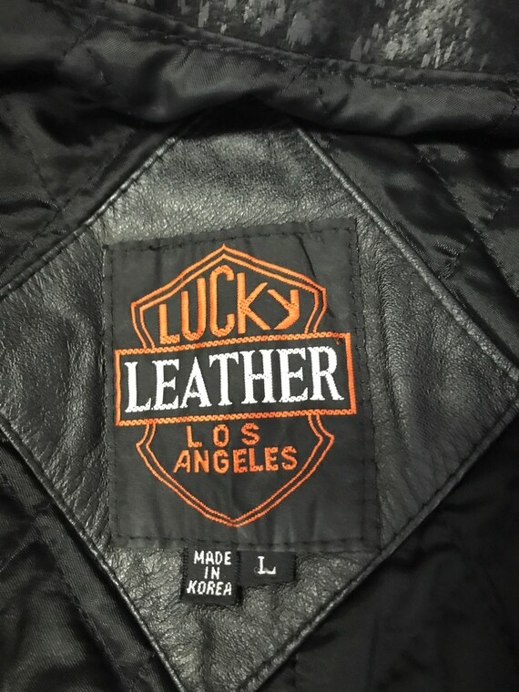 1980s Genuine Leather Bomber Jacket, Lucky Leather of Los