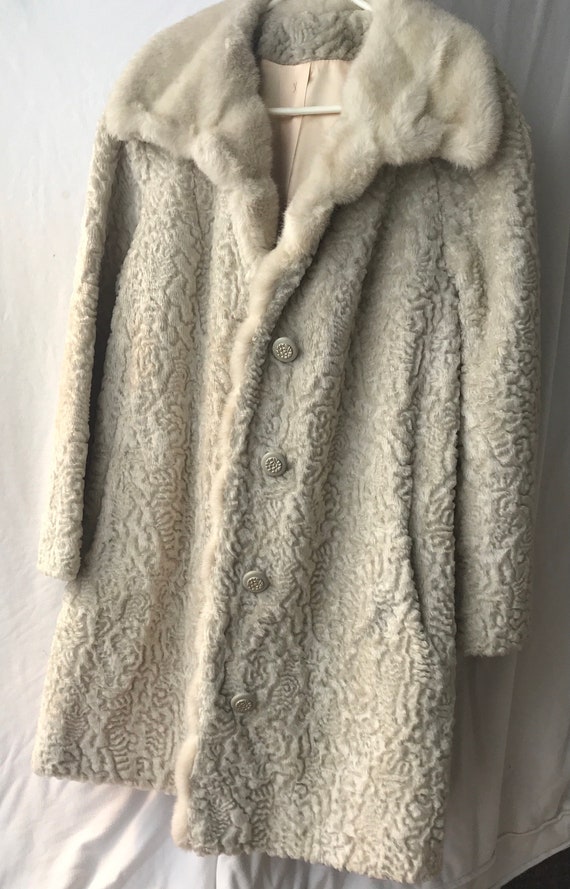 1960s Faux Persian Lamb’s wool Coat by Item House 