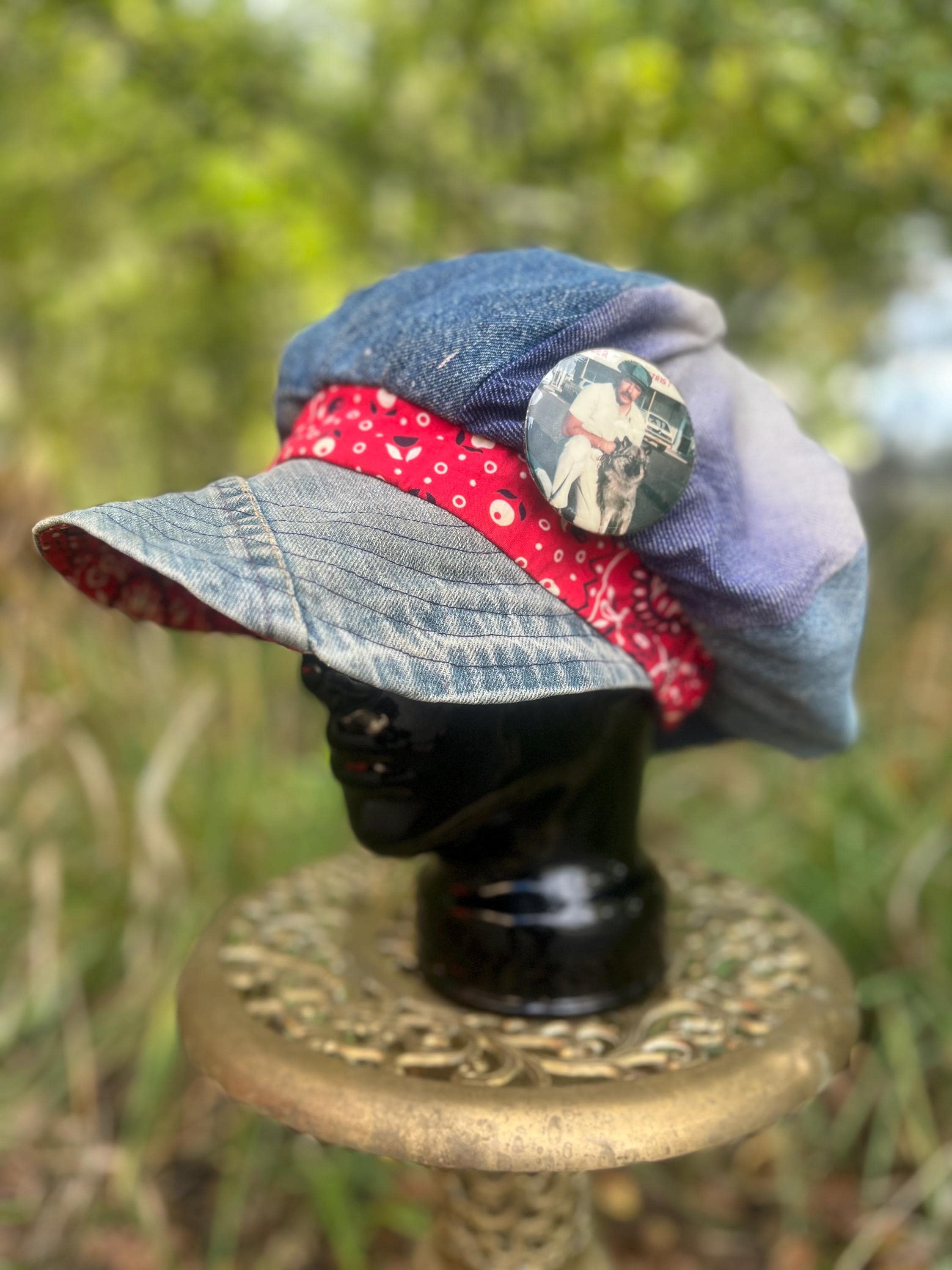 70s Denim Hat - Etsy