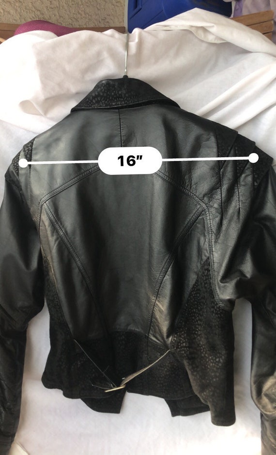 1980s  genuine leather bomber  jacket, Lucky Leat… - image 10