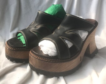 Sandals Underground Platform Shoes Ninety Union Porto Black Multi