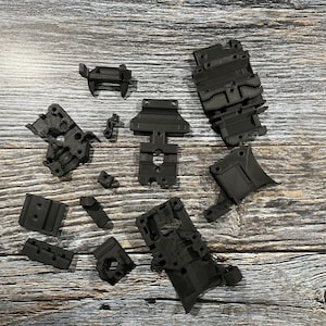 Prusa MK3S+ Extruder Parts, Carbon Fiber Polycarbonate.