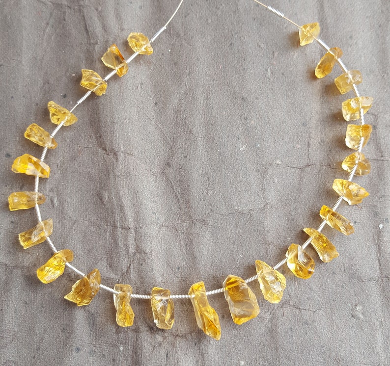 50/%off~~Newly Listed~~~ Natural Gold Citrine rough ~~~ Side drill~~~25 Pieces~~ 100 Carat~~~8-10 MM~~ Jewelry Making~~~ Wholesale price