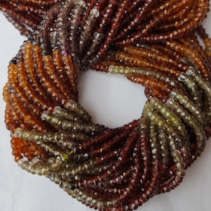 50%off ~~ Newly Listed  ~~~  Natural Tundra Sapphire beads~~~ faceted rondelle ~~  Super quality~~3.5 MM ~~~ 14 inches~~ ~~ Wholesale price