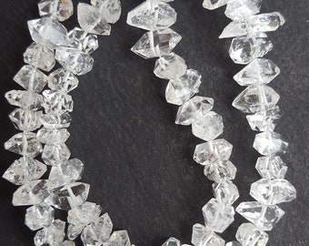 Newly Listed ~~~Clear White Herkimer Diamond  Nuggets~~~~ Clear Quartz Nuggets~~~6-8MM~~ 10 Pieces~ Sparkly Nuggets ~~~ Jewlry Making