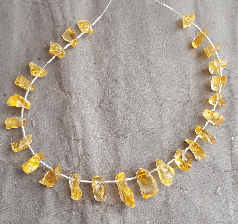 50/%off~~Newly Listed~~~ Natural Gold Citrine rough ~~~ Side drill~~~25 Pieces~~ 100 Carat~~~8-10 MM~~ Jewelry Making~~~ Wholesale price