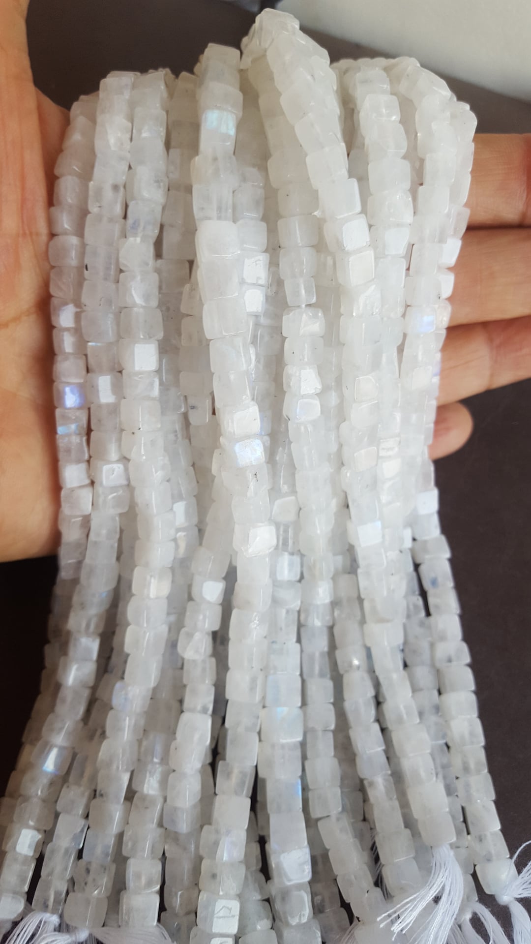 50%off ~~ Newly Listed ~~~ Natural White Rainbow Beads ~~~~ Smooth