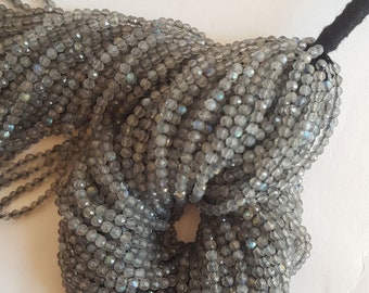 Natural Labradorite ~~~  faceted rondelle ~~~~ Flashy Beads~~~2.5 MM ~~~ 13 inches ~~~ 1 Strand ~~~ Wholesale price ~~~ AAA Quality ~~