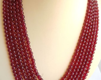 Ruby Necklace - Etsy Australia