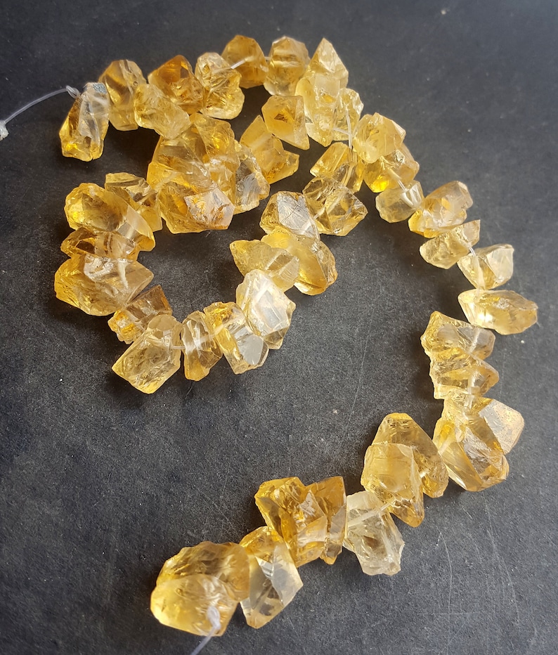 50/%off~~Newly Listed~~~ Natural Gold Citrine rough ~~~ Side drill~~~~ 50 Pieces~~~~ 171 Carat~~~ 7-8 MM~~ Jewelry Making~~~ Wholesale price