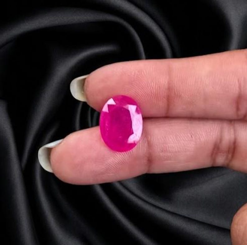 Abc Grade R Natural Red Ruby Gemstone ~~~ AAA Grade ~~~ 11x14 MM ~~~ 5.50 Carat ...