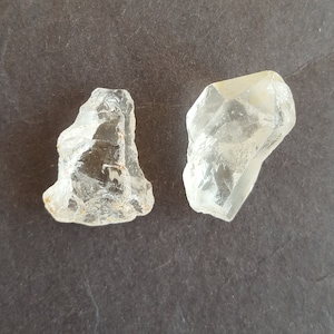 Newly Listed ~~~ White Herkimer Diamond Nuggets ~~~ Clear Quartz Nuggets ~~~ undrill ~~~ 18-20 MM ~~~ 2 Pieces ~~~ 52 carat ~~~ AA Quality