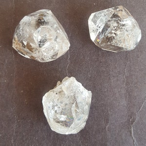 Newly Listed ~~~ White Herkimer Diamond Nuggets ~~~ Clear Quartz Nuggets ~~~ 18-23 MM ~~~ 3 Pieces ~~~ 110 carat ~~~ AA Quality