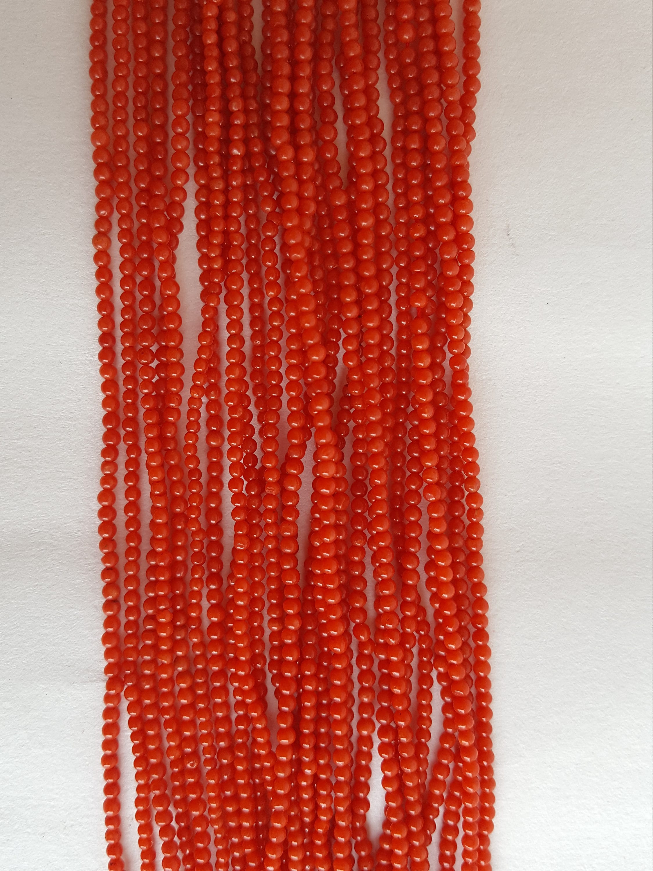 Italian White Coral Round Strands Natural Vintage – Estate Beads